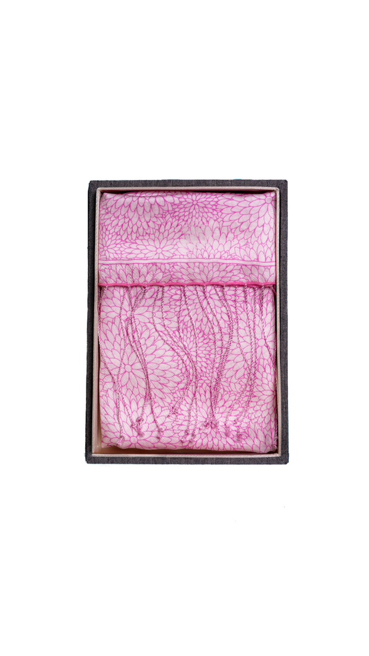 Rumbai Syal Warna Blossom Pink