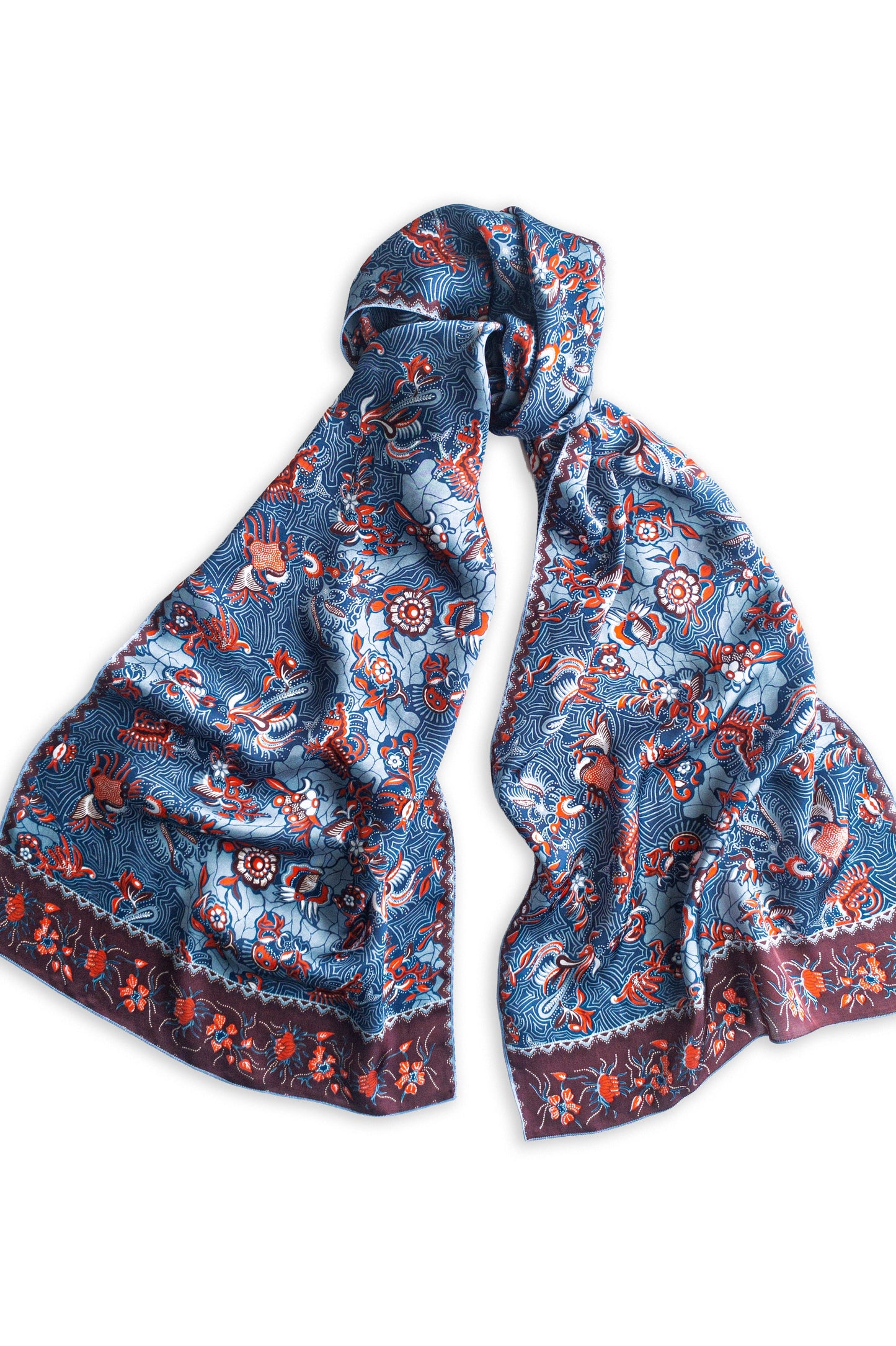 Dewi Soekarno Series: Scarf in Samudra Seika - Batikwayang