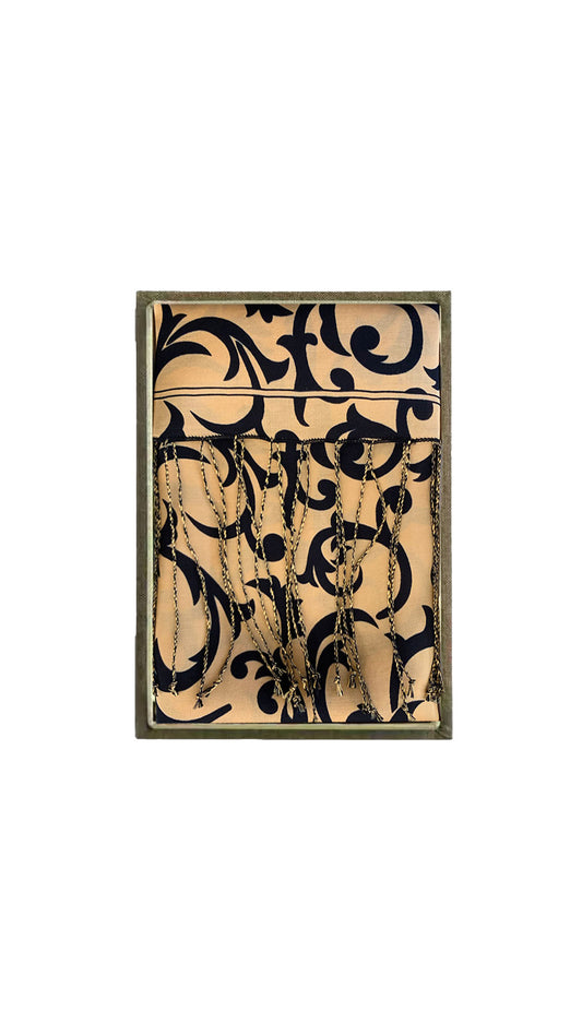 Scarf Fringe in Lamora (+) Black