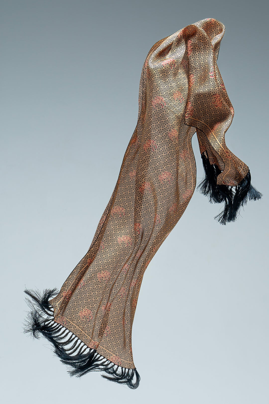 Shawl in Swastika Naga Black - Batikwayang