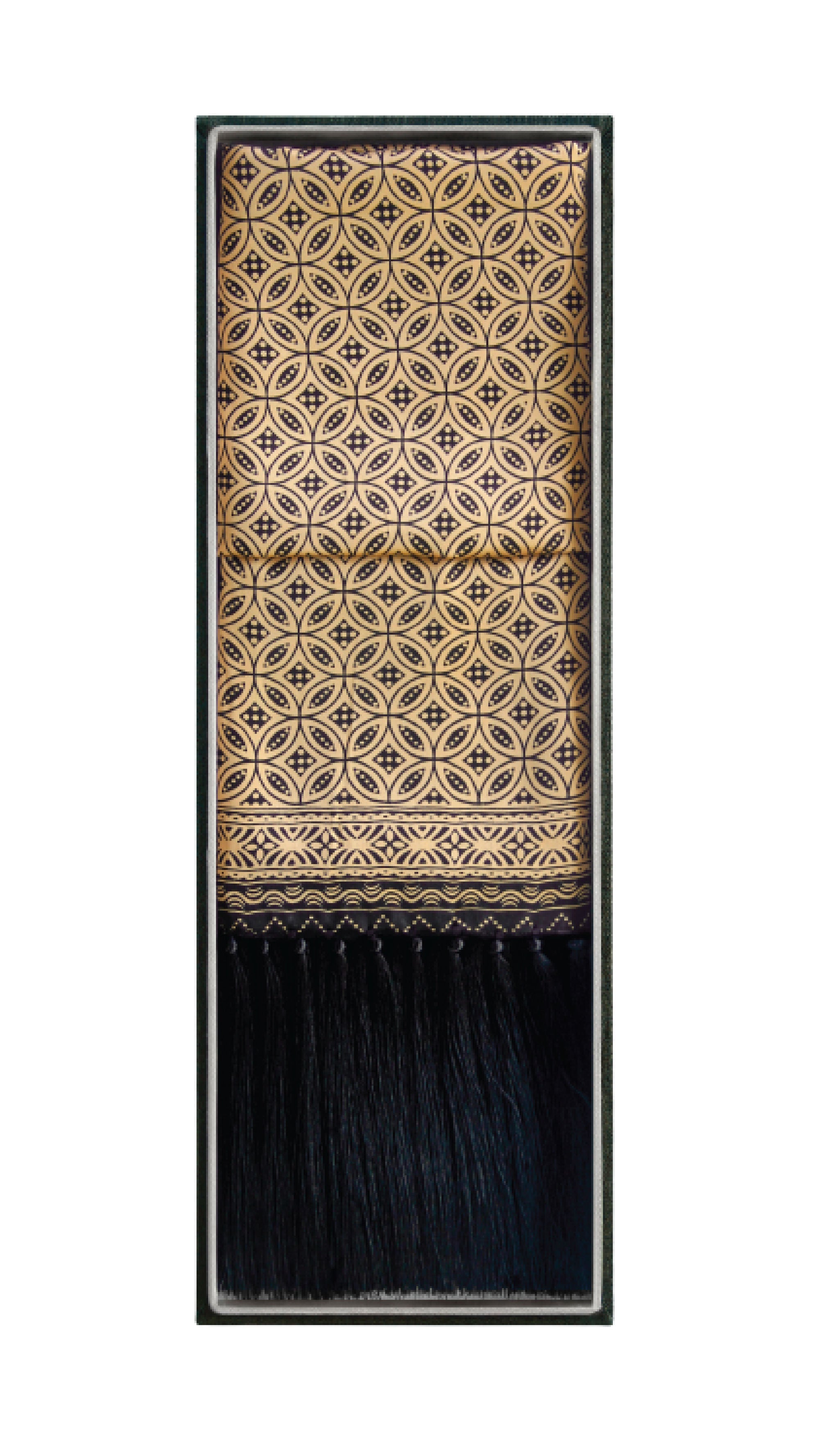 Shawl in Kawung Black â Batikwayang