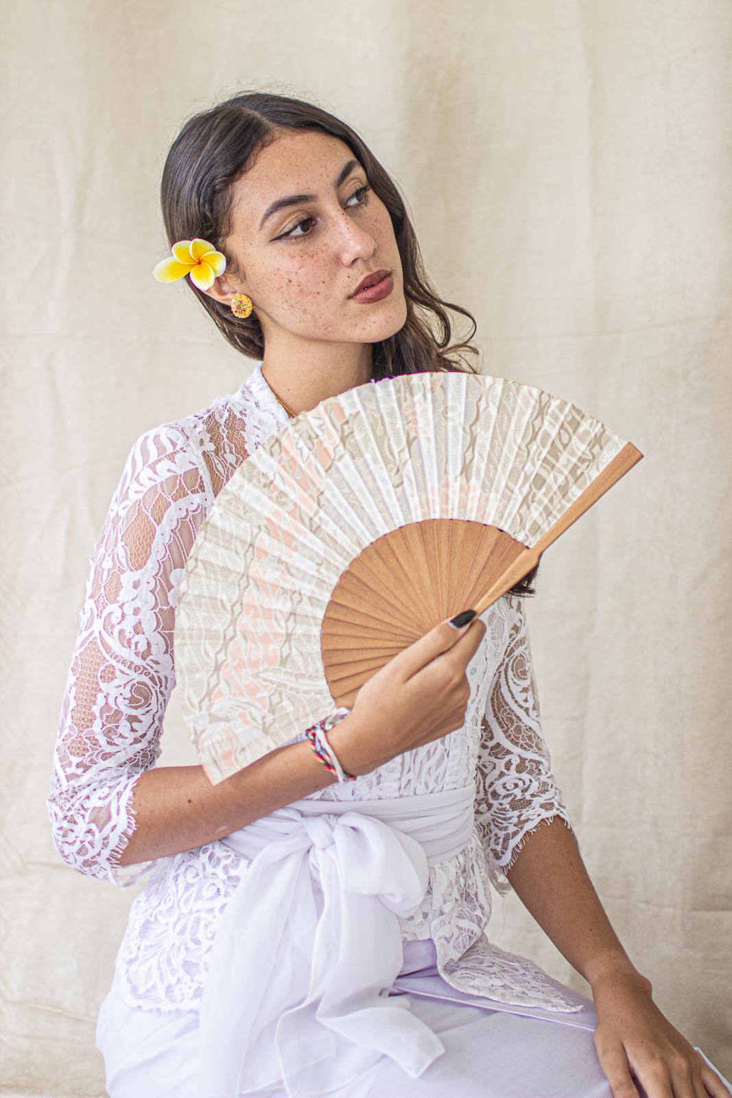 Fan In Pastel in Model 2nd Pose