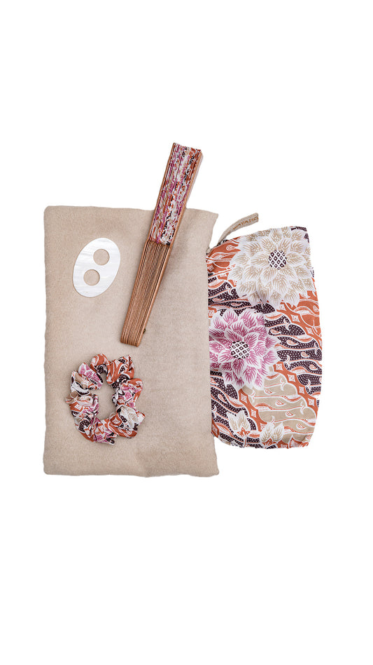 Beach Set in Pink Brown