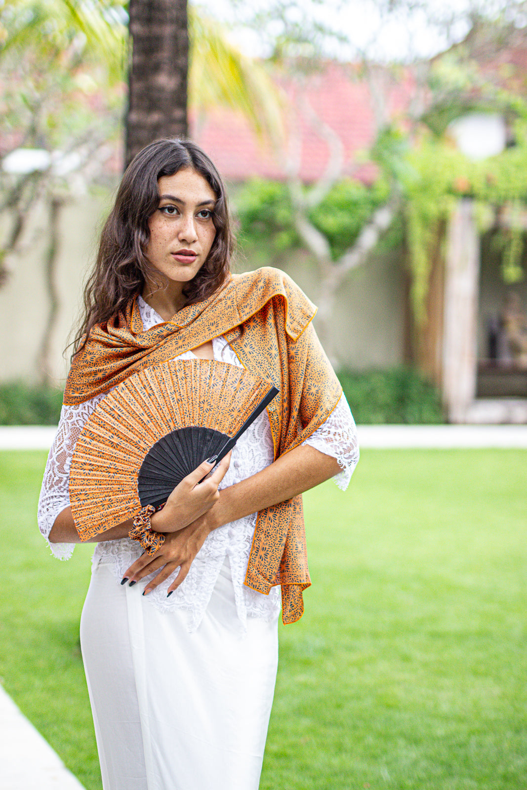 Scarf Aster Orange