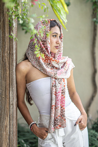 Scarf Pink Brown