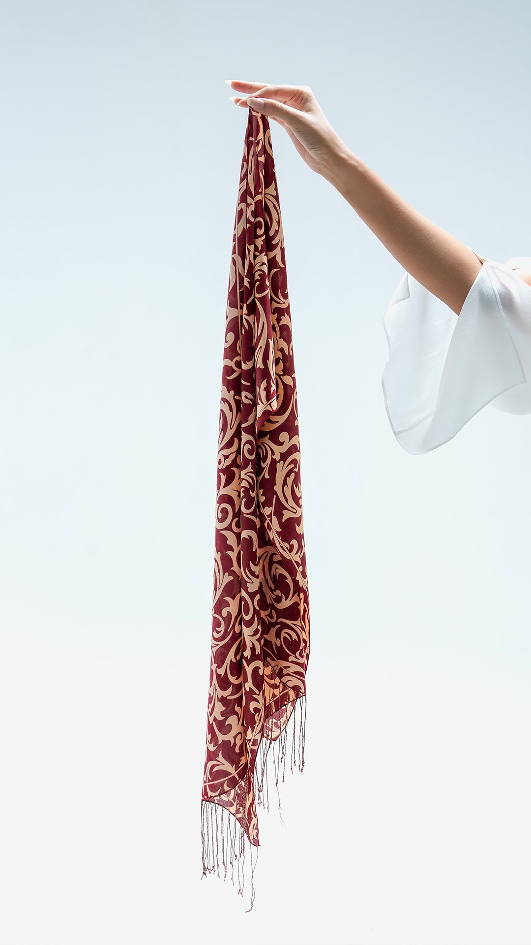 Scarf Fringe in Lamora Red