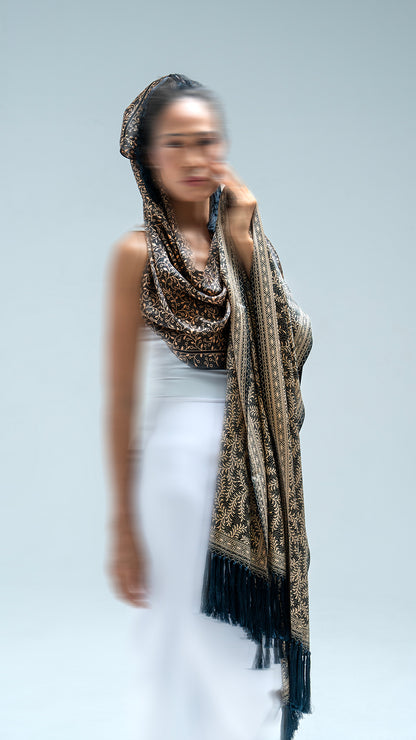 Shawl in Daun Asem Hitam