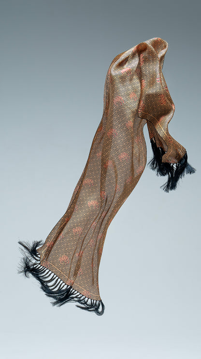 Shawl in Swastika Naga Black