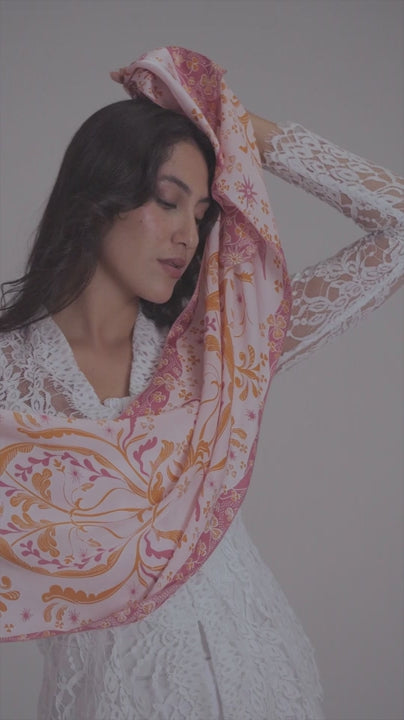 Kartini Series: Scarf in Trinil Peach