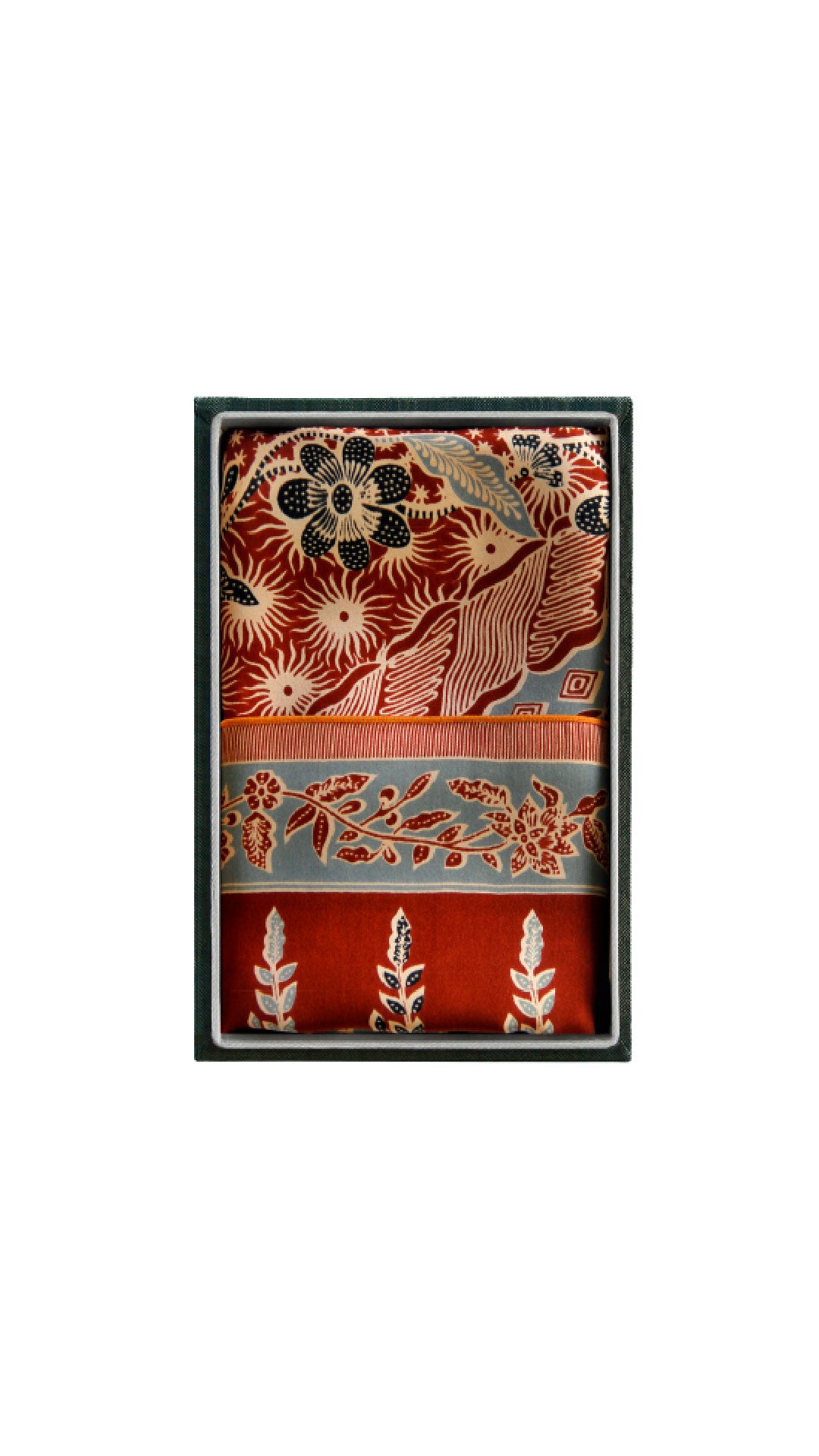 Scarf in Lengko Red in a Box