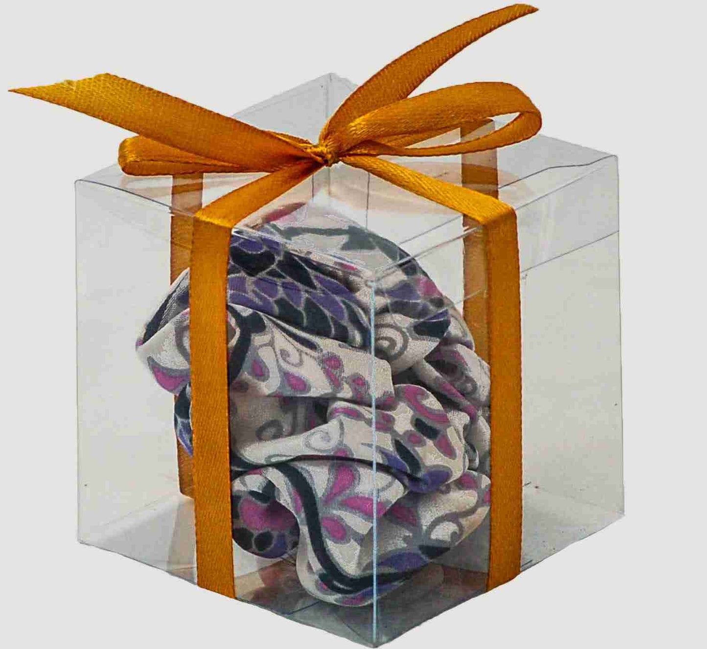 Scrunchie in Teratai Purple in a Box