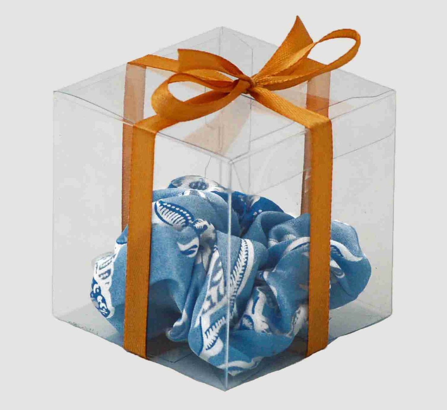 Scrunchie in Blue in a Box