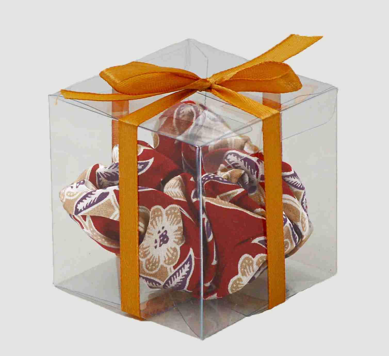 Scrunchie in Red in a Box